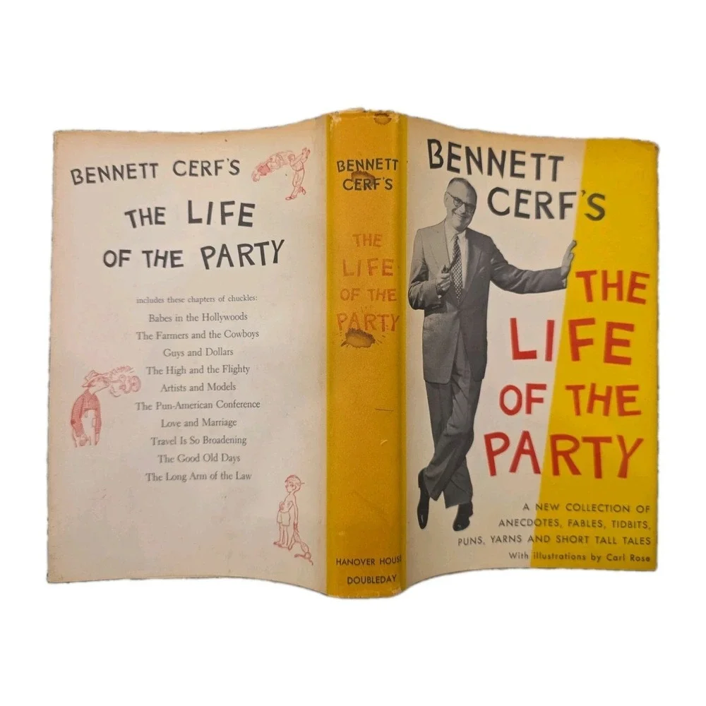 Bennett Cerf's The Life of the Party, 1956 First Edition Hardcover/DJ 1956